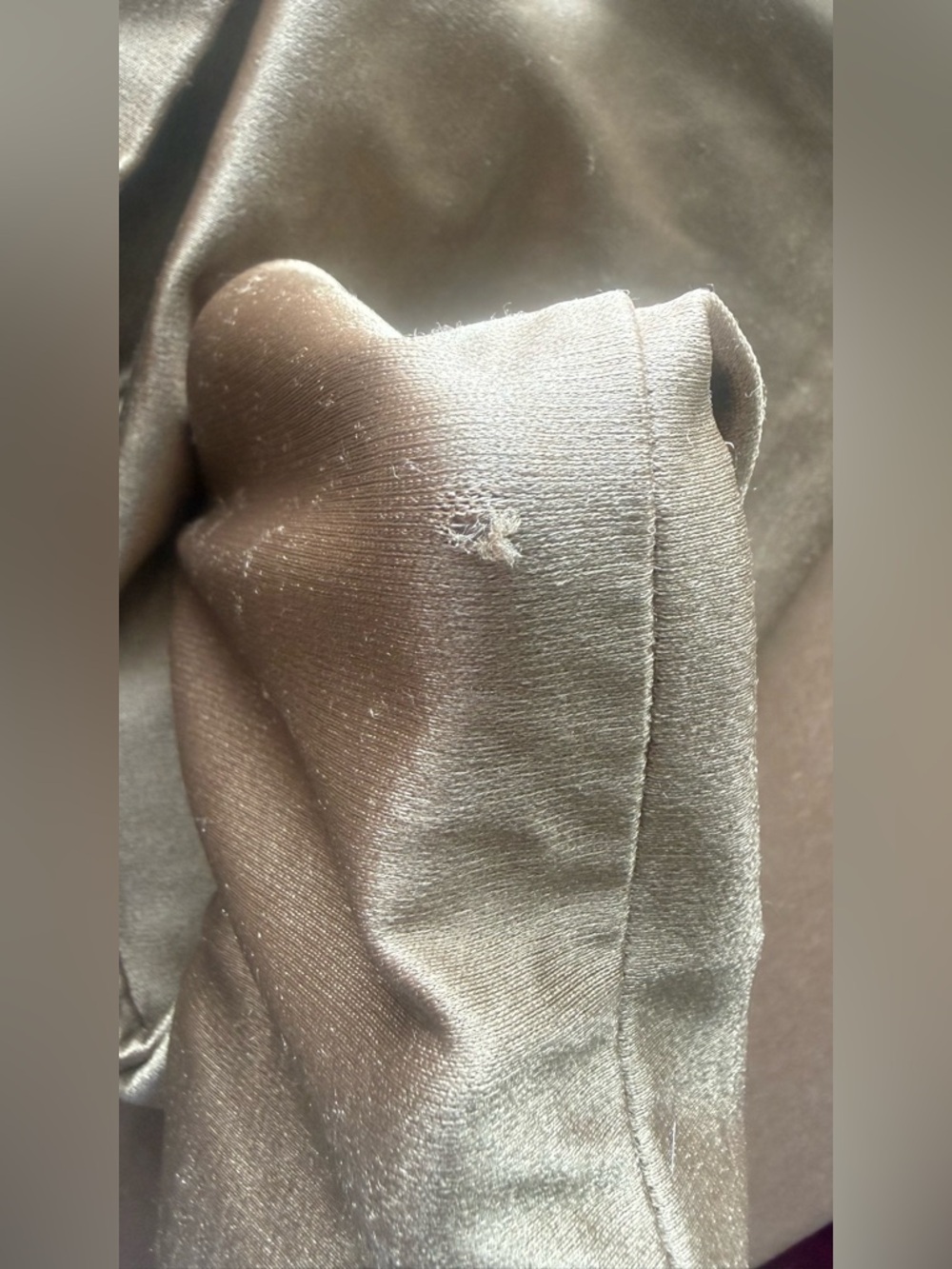 *Damaged* Y2K  American Apparel High Rise Gold Disco Pants - Picture 9 of 15